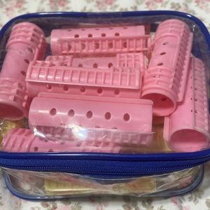 Hair rollers, sponge and plastic, it gives your hair natural curls,$15 for both